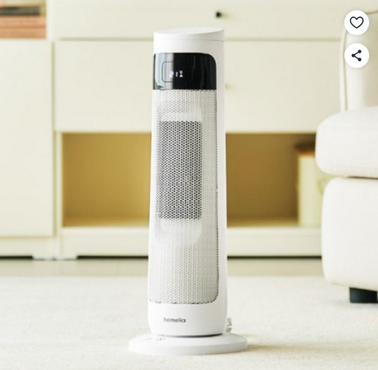 홈리아 PTC 온풍기 3초 발열 프리미엄 히터 리모컨 급속히팅