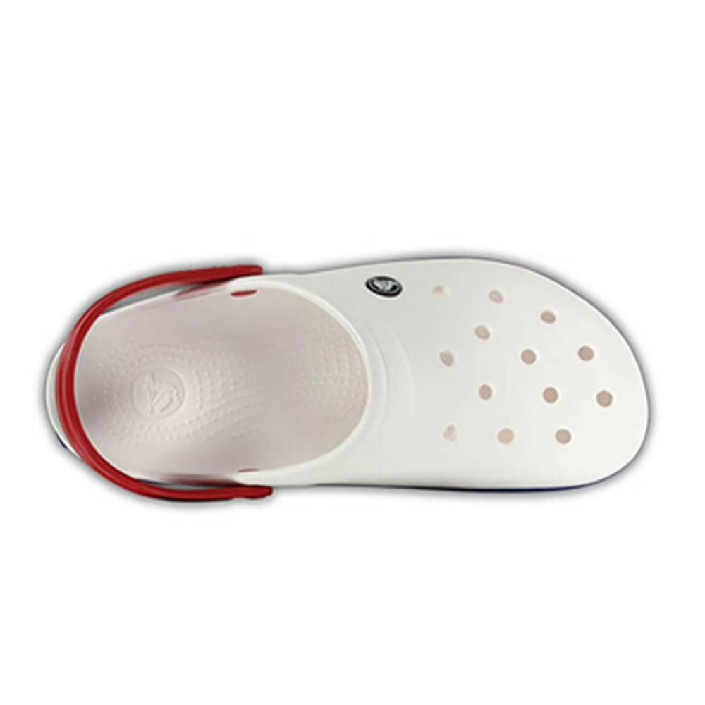 [CROCS] 크록스 크록밴드 클로그 화이트 11016-11I 화이트 블루진
