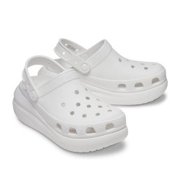 [CROCS] 크록스 클래식 크러쉬 클로그 화이트 207521-100 키높이 여성샌들